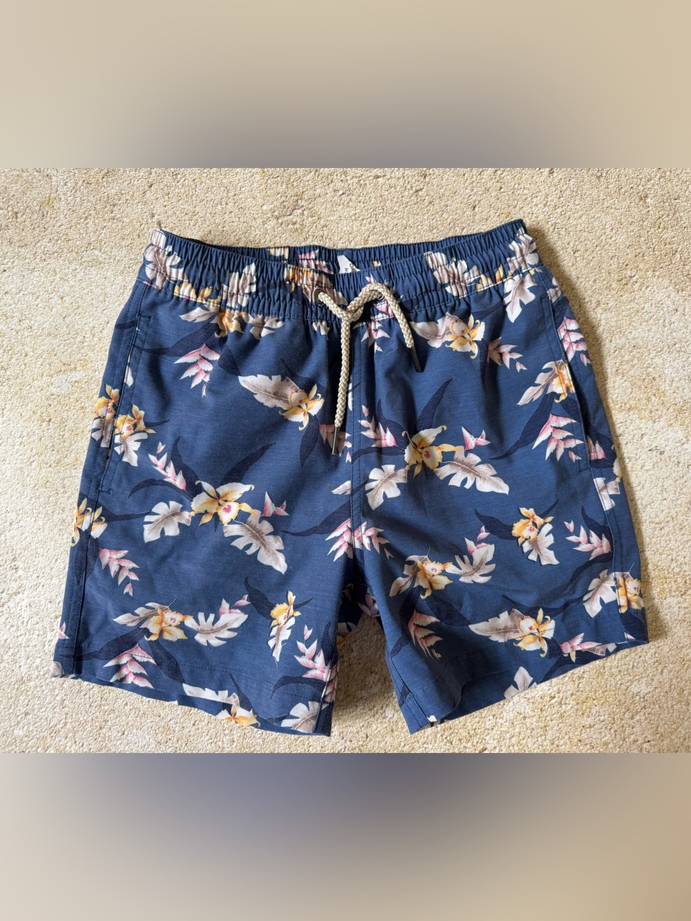 Fair Harbor Bayberry Tropical Twilight Anti-Chafe Lined Swim Shorts/Trunks M 7/8